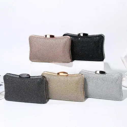 Wholesale women new style clutch bag high level shiny rhinestone  bag luxury crystal party bags for womens
