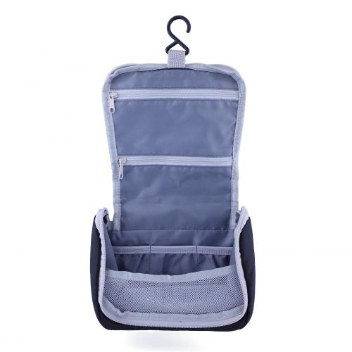 Wholesale Soft Hanging Storage Makeup Reusable Portable Travel RPET Cosmetic Bags for Women