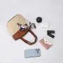2024 fashion straw bucket bag new ladies design shoulder bag simple fashion atmosphere popular handbag