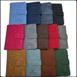Custom Logo RFID Airplane Passport Holder Ticket Protector Portable Multi-function Travel Abroad Multi-card Slot PU Leather