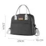 Large Lunch Bag Outside Diagonal Lunch Box Bag Aluminum Foil Insulation  Portable Cross-border Bento Bag