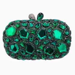 New diamond-encrusted hollowed-out diamond women's bag glass stone clutch bags golden evening bag in stock