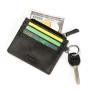 CUIKCA man Wallet leather  Coin Purse Black Vintage Waterproof card holders high quality key ring wallet for man