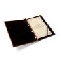 Custom size A4 A5 A6 PU Leather Menu Folder Guest Check Presenter For Hotel Bar Salon KTV Restaurant