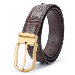Ceinture Homme En Cuir Cintos Masculinos Luxury Designer Famous Brand Genuine Crocodile Leather Men's Blet Fashion Belts For Men