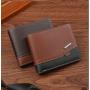 Men's short wallet, spliced retro cross-border men's leather wallet, multi-card slot soft leather money clip, factory wholesale