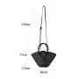 New Trend Design Advanced Handbag PU Leather Decoration Large Capacity Tote Bag Retro Style Bucket Bag