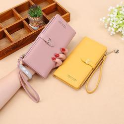 New women's long wallet large capacity ladies wallet 2024 Korean style zipper clutch bag coin purse money clip
