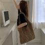XL331 Vintage Handmade Woolen Knitting Bag New Version Shoulder Bag Lightweight Ladies Tote Bag Imported Shopping Handbag