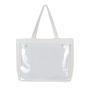new fashion trend custom design ita bag canvas clear window bag accept sample handbag for ladies