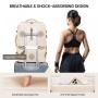 Waterproof Hiking Outdoor Rucksack Laptop Travel Backpack Flight Approved Carry on Backpack with Toiletry Bag Packing Cubes