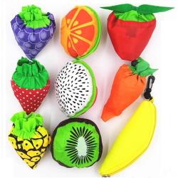 Gelory Hot Sell Eco Recycled Polyester Material Foldable Shopper Bag Fruit Bags Vegetable Bag