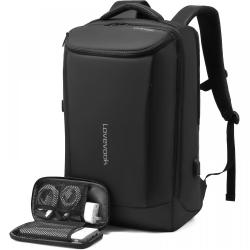 LOVEVOOK 2022 wholesale custom Waterproof Tech Backpack with USB for men college Business travel 15.6 17inch laptop backpacks
