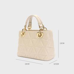 2024 Embroidered Bags New Fashion Diamond Stitching Handbag Small Women's Handbags Casual Cross-body Bag Style Shoulder Bag
