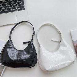 Custom Logo Women's Bags Korean Fashion Creative Design Handbag Trendy Shoulder Bag Crocodile Pattern Underarm Bag