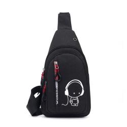 Nylon women's chest bag waist shoulder crossbody bag night light outdoor sports and leisure men's manufacturer wholesale