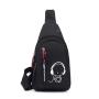 Nylon women's chest bag waist shoulder crossbody bag night light outdoor sports and leisure men's manufacturer wholesale