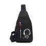 Nylon women's chest bag waist shoulder crossbody bag night light outdoor sports and leisure men's manufacturer wholesale