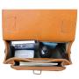 2024 Custom Vegetable Tanned Leather Messenger Satchel Bag For Women Handbag