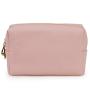 Factory Direct Supply Travel Makeup Pouch Custom Logo Pu Leather Plain Cosmetic Bag