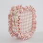 New Wholesale Checkered Plated edge Toilet Zipper Ruffled Hot Sale Plaid Preppy Cosmetic Bag Gingham Makeup Bags