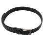 Newest pin buckle leather belt leather men weaved belt with elastic band for men women