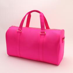 Manufacturer Customized Logo Fashion Gym Nylon Zipper Waterproof Pink Brand Name Luxury Foldable Travel Bag