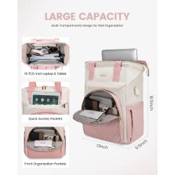LOVEVOOK 2023 bags waterproof Large Capacity Travel Business backpacks School USB Charging 15.6 17in Laptop Backpack for women