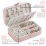 Wholesale Eco-friendly Custom Logo Leather Organizer Jewelry Packaging Luxury Leather Custom Jewelry Gift Box Jewelry Box