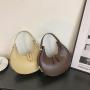 Customized Logo Half Round Hobo Sac A Main Vegan Leather Bags Shoulder Bag Hand Bags For Women