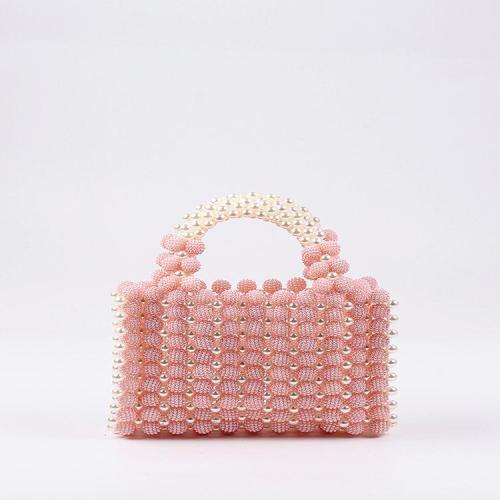 Popular Pearl Ball Evening Dress Handmade Weaving Handmade Handmade Handmade Handmade Handwoven Small Design carteras para mujer 	 sac a main