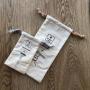 Custom Logo Printed Muslin Cotton Dust Cover Storage Bag
