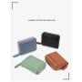 ZF071  Men Retro New Fashionable Head Layer RFID Anti-theft Cowhide Swipe Card Bag Bank Card Document Organ Wallet Woman