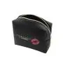 Custom Eco Saffiano PU leather Cosmetic Bag Small Zipper Pouch Travel Make Up Bag Organizer