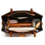 Luxury Designer Women's 3-Piece Handbag Set Fashionable Leather Shoulder Messenger Zipper Portable Stylish Two PU Polyester