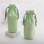 Custom Logo Printed Drawstring Cotton Canvas Pouch Reusable Organic Big Shopping Bag Foldable Portable Jewelry Dust Bags