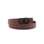 Reversible Black & Brown Genuine Leather Belts For Men With Custom Luxury Stainless Steel Buckles