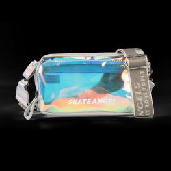 Hec Fashion Women Transparent Shoulder Crossbody Bag New Trend Silver Pvc/Pu Ladies Purse Latest Design  for