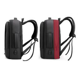 Men's Wholesale Expansion Backpack Commute Fashion Computer Bag Waterproof Solid Color Business Laptop Bags