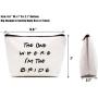 Gelory Girl Makeup Cosmetic Bag Adorable Letter Printed Roomy Makeup Bags Travel Toiletry Bag Accessories Organizer Gifts
