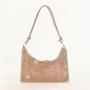 HR425 New Plastics Mesh Rhinestone Knotted Underarm Bag with Diamond Inlay Trend Niche One Shoulder Dinner Clutch Bag Tote Bag