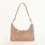 HR425 New Plastics Mesh Rhinestone Knotted Underarm Bag with Diamond Inlay Trend Niche One Shoulder Dinner Clutch Bag Tote Bag
