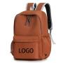 ZF119 Primary and Secondary School Students Schoolbag Leisure Simple Shoulder Bag Nylon Breathable Wear Backpack Printed Logo