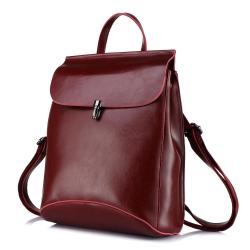 LOVEVOOK college carryon bag girls teenagers Luxury vintage travel female shoulder bag ladies backpack genuine leather backpacks
