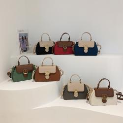 French Niche 2022 New Style Fashion Ladies Handbags Hot Selling Retro Simple Single Shoulder Bag Contrast Color High Sense Bag