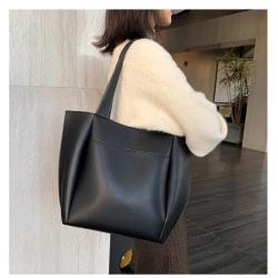 Hot Sale Woman Soft PU Leather Tote Bags Handbag Lady Autumn & Winter Fashion Large Capacity Useful Shoulder Bag