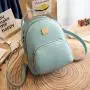 Women's PU Leather Mini Backpack Girls Rucksack Small Travel Backpack