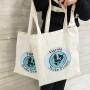 High Quality Recycled Canvas Shopping Bag Organic Gift Shoe Clothing Handle Cotton Tote Bag With Logo