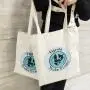 High Quality Recycled Canvas Shopping Bag Organic Gift Shoe Clothing Handle Cotton Tote Bag With Logo