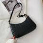 Vintage Gentle Temperament Small Square Bag 2023 One Shoulder Portable Fashion Casual Armpit Small Square Bag